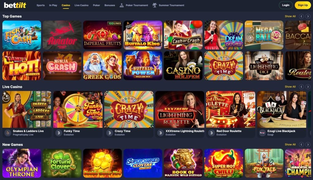 Bettilt Casino Games and Software Providers