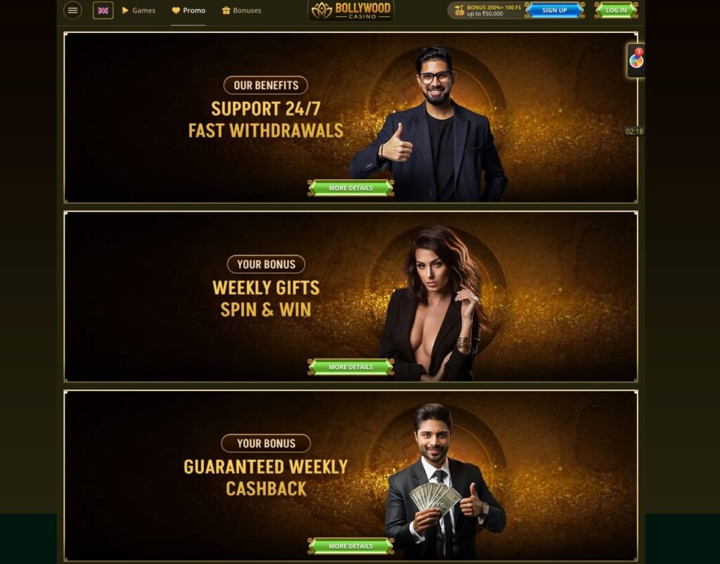 Bonuses and Promotions at Bollywood Casino