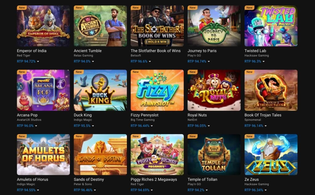 Games and Software at Cloudbet Casino