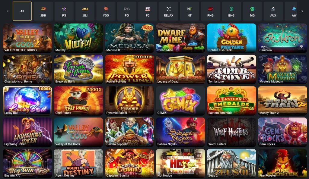 Jeetwin Casino Games and Software Providers