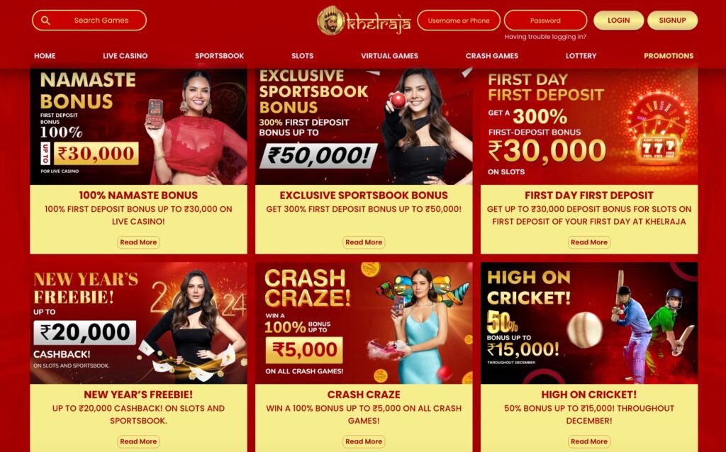 Khelraja Casino Bonuses and Promotions