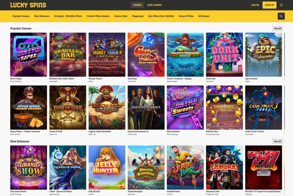 Lucky Spins Casino Payment Methods and Security