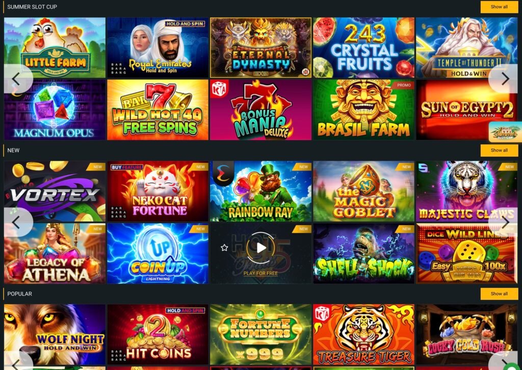 Games and Software at Melbet Casino